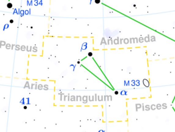 Triangulo | Constelaciones Triangulo | Constelaciones